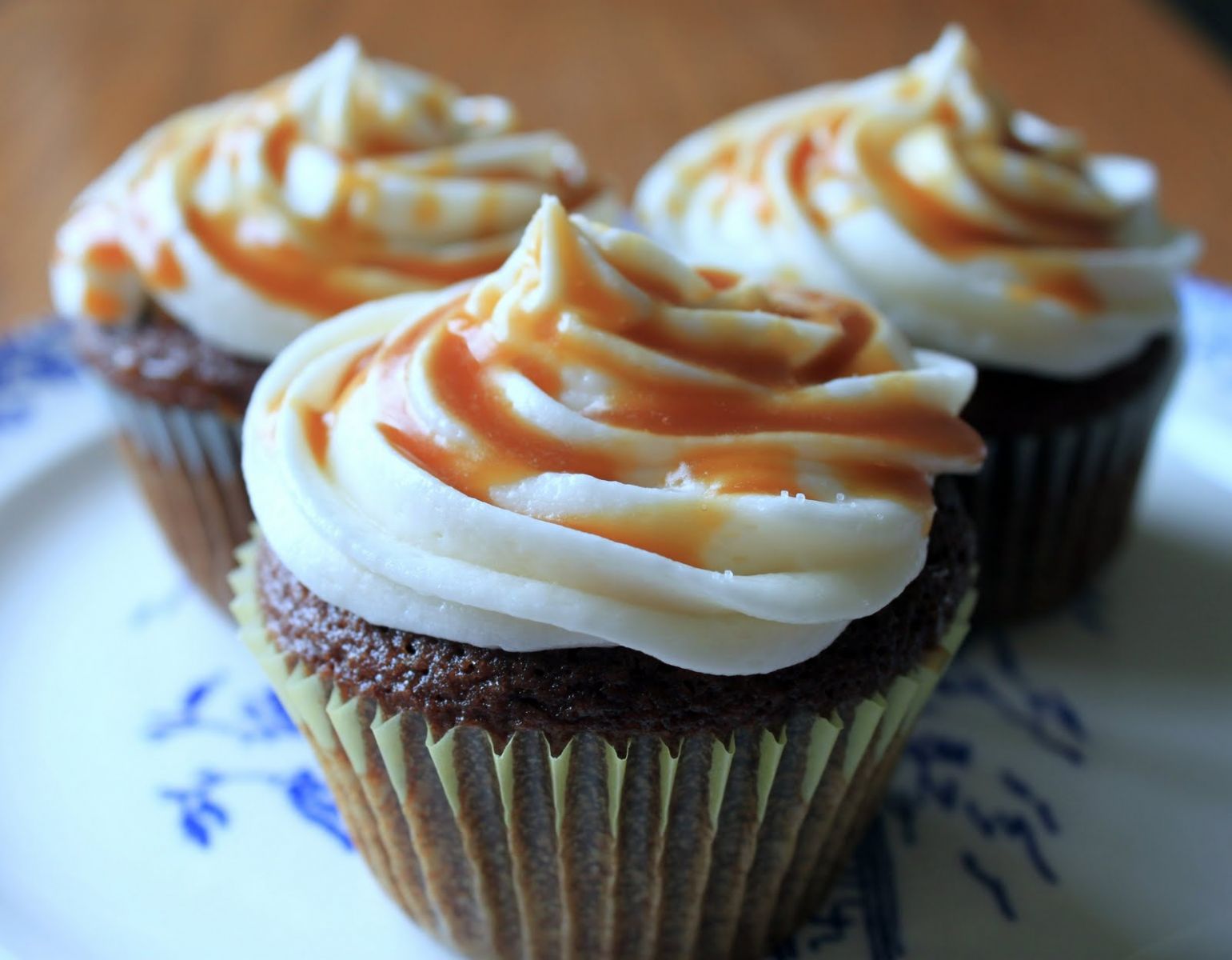 Chocolate Cupcakes With Caramel Frosting